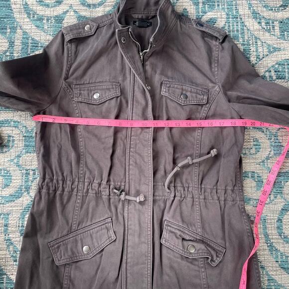 Lucky Brand Women's Military Utility Jacket Full Zip Olive Green - Size M - Picture 6 of 8